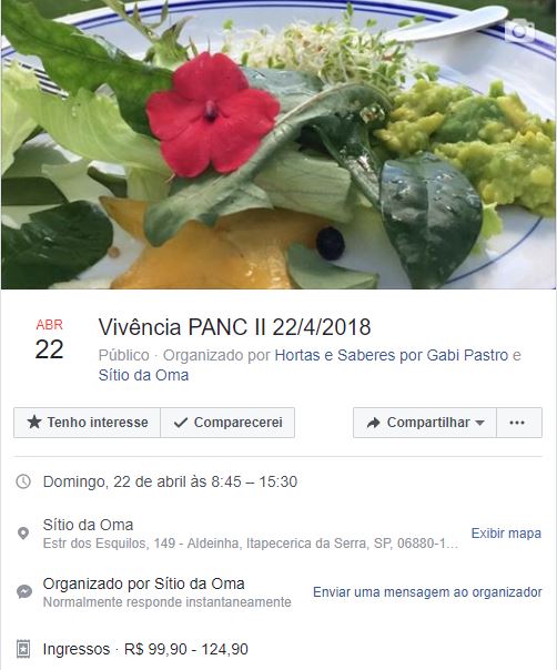 2a Viv&ecirc;ncia PANC