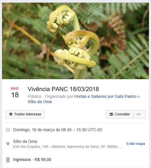 Evento sobre viv&ecirc;ncia Panc